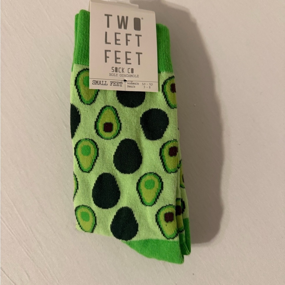 “Two Left Feet” Avocado Socks - Green